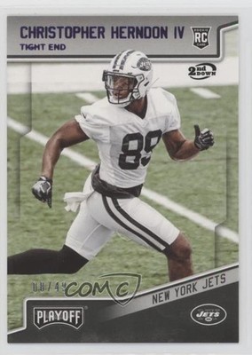 2018 Playoff Rookies 2nd Down 8/49 Chris Herndon IV Christopher Rookie RC 7eo