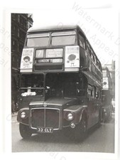 London Double Decker Bus AEC Regent 33 CLT Route 7 London Bridge c1960s Photo