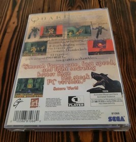 Quake (Sega Saturn, 1997) CIB Complete w Manual & Registration MINT DISC
