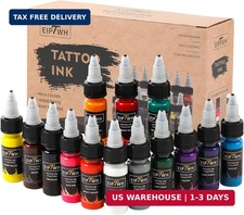 14 Colors Tattoo Ink Set,15ml 1/2oz Tattoo Ink Colors Set for Outlining Shading,