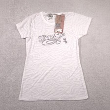 Chicago White Sox Shirt Womens XL White MLB Baseball Script Zebra Print