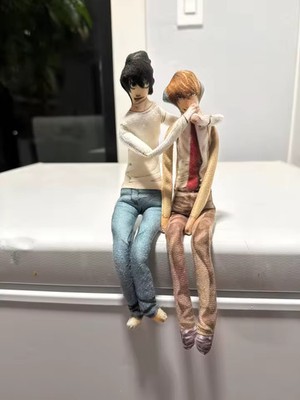 2pcs Anime Light Yagami L Plush Light Yagami L Plushies Doll Slender Twistable