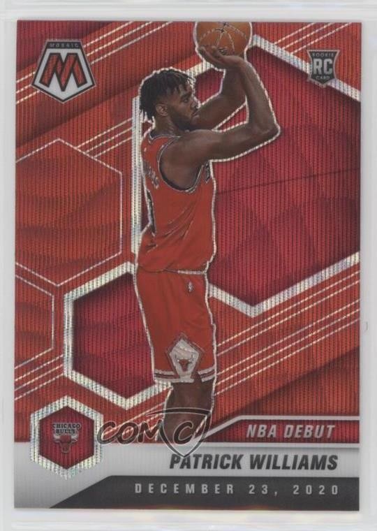 2020-21 Panini Mosaic NBA Debut Red Wave Prizm Patrick Williams #267 0g90