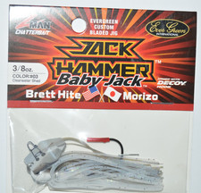 evergreen zman baby jack hammer chatterbait 3/8oz bladed jig clearwater shad