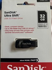 SanDisk 32GB 64GB 128GB 256GB USB 3.0 Ultra Shift Flash Pen Drive OTG 100MBs Lot