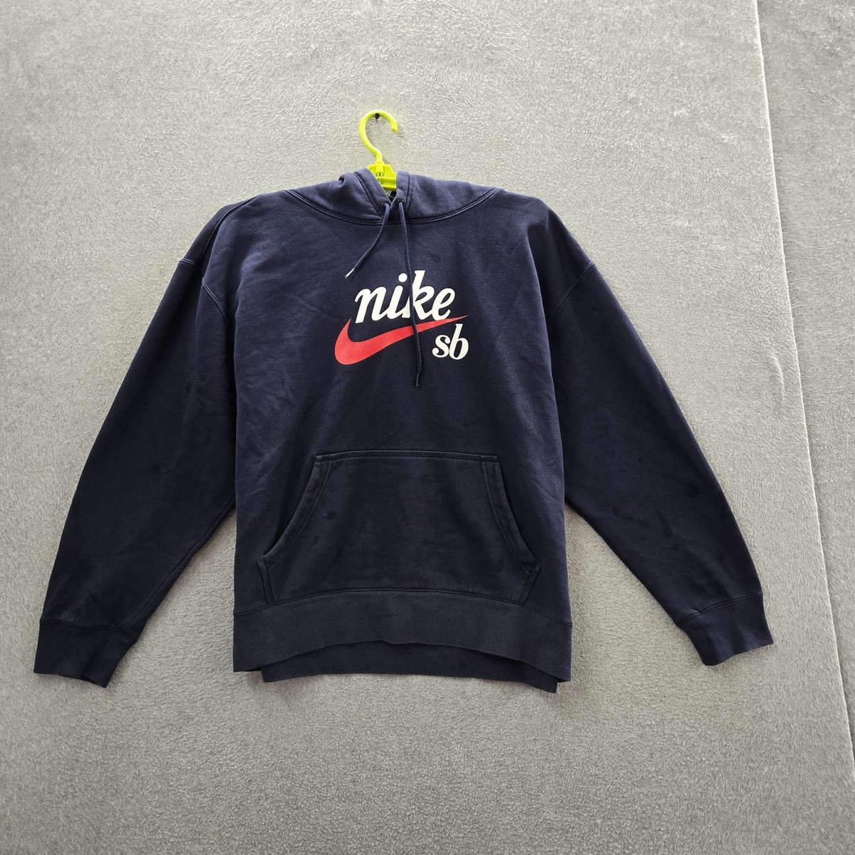 Nike SB Men Hoodie XL Navy Blue Graphic Fleece Nike SB Activewear