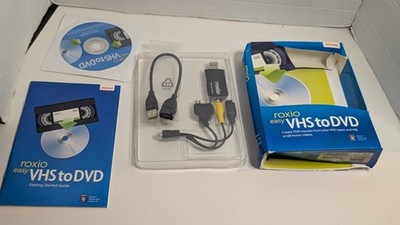 Roxio Easy VHS to DVD Video Capture USB Converter Transfer Kit Open Box
