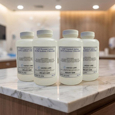 Normal Sterile Saline Water Solution 4 X 500Ml/Bottle 2000Ml Made in USA O