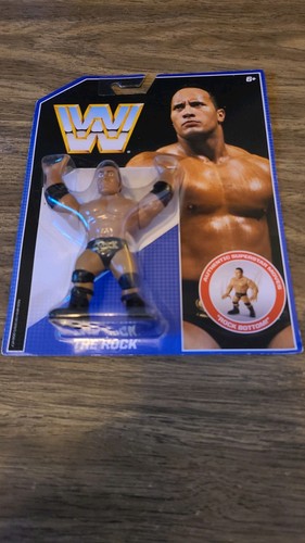 Mattel WWE Retro The Rock MOC Hasbro Style...