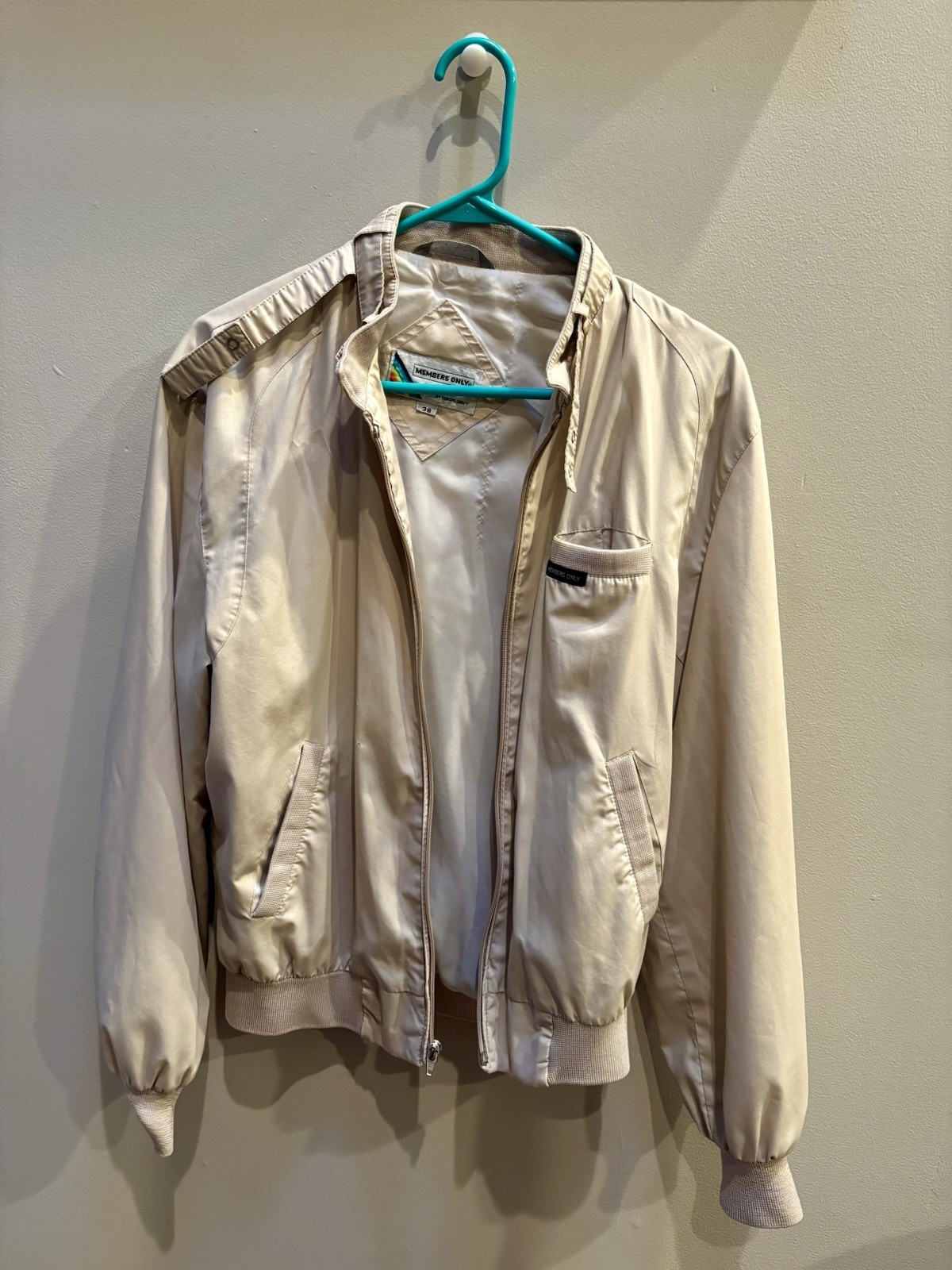 Members Only Vintage Beige Basic Jacket Men's Siz… - image 1