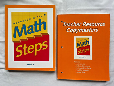 Houghton Mifflin Math Steps: Level 3 Workbook + Teacher Resource, 2000 PB