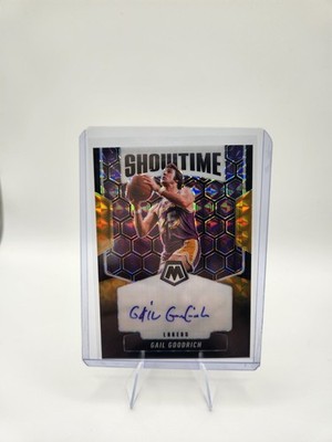 Gail Goodrich 2024-25 Mosaic Black Gold Auto 4/8 Lakers