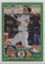 2023 Topps Chrome Green Wave Refractor 17/99 Cal Stevenson #199 0a17