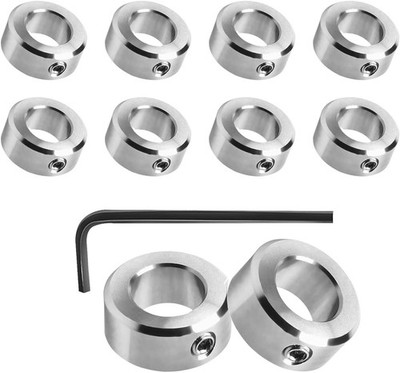 2/5/10 Tlg Stellringe Metall mit Gewindestift 3mm bis 16mm Feststellring NEU
