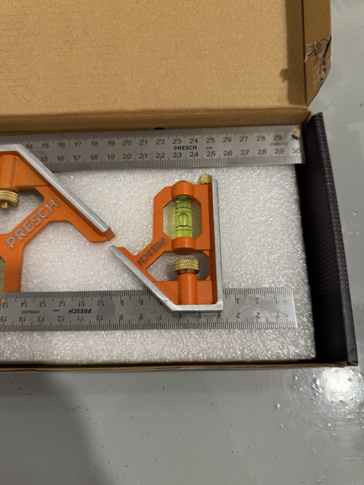 Presch 10110 Combination Square Set 150mm 300mm Metric Tools Brand New 2