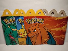 Pokemon McDonald  s Happy Meal Boxes Lot of 3 2025 Free Shipping