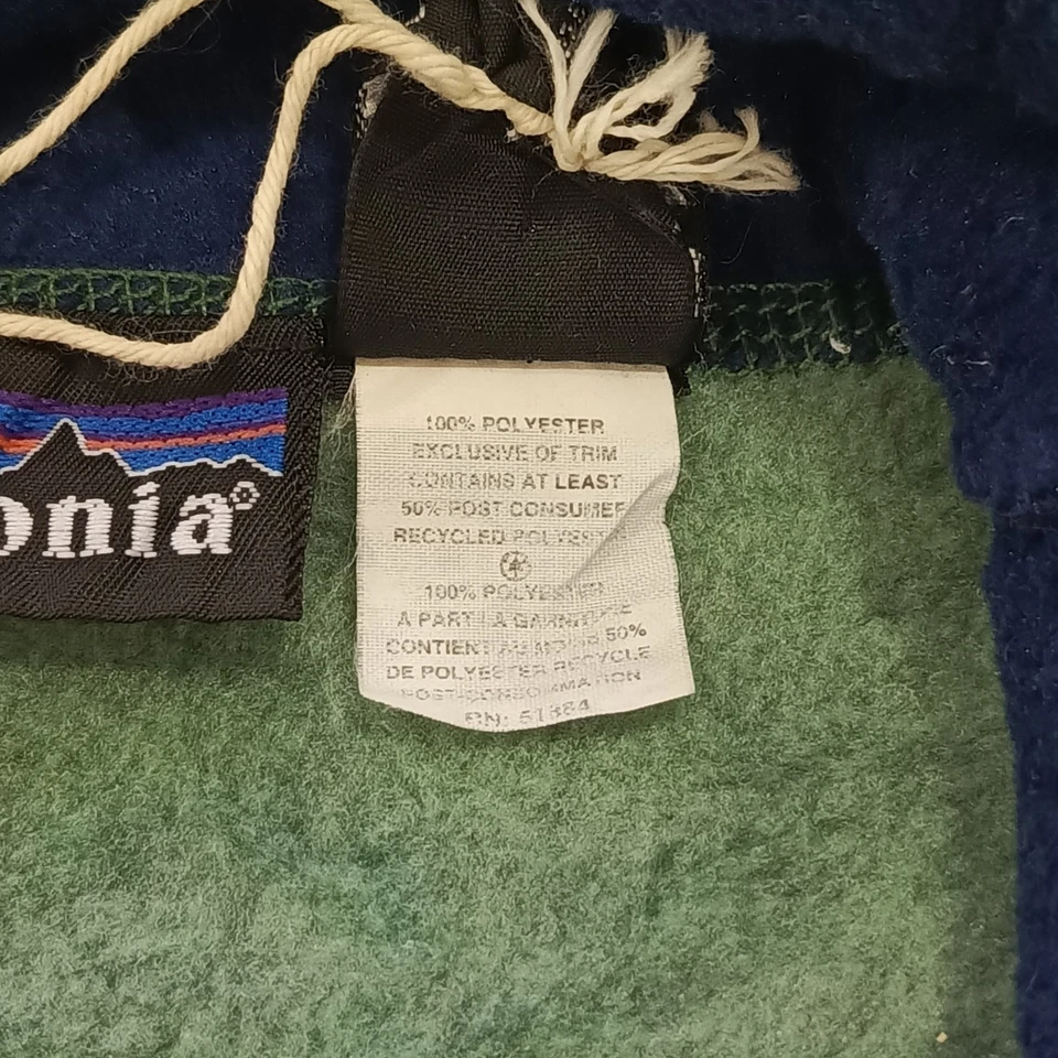 90s Vintage Patagonia Snap-T Fleece Pullover Jacket -Made in USA-22.5x28- Size S - Image 3 of 4