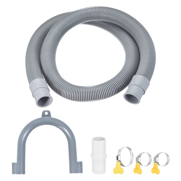 Waschmaschinen Ablaufschlauch 1,5M Universal Flexibel Set-image