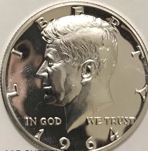 1964 Kennedy Half Dollar 50C Proof Silver Coin Uncirculated US Currency