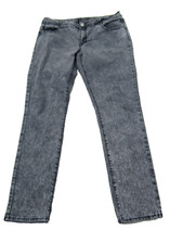 Southpole Jeans Juniors 13 Gray Denim Studded Bling Zipper Streetwear Retro Y2K