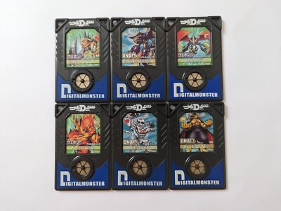 Bandai Digimon Data Plate DDP Chip Accel Digivice 6 Pcs File 1.0
