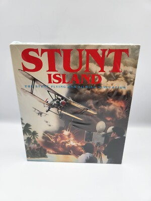 Disney Stunt Island PC Game Flying Filming Simulation Big Box 1992 - SEALED