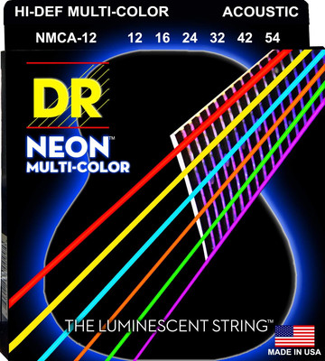 DR Strings HI-DEF NEON Acoustic Guitar Strings (NMCA-12)