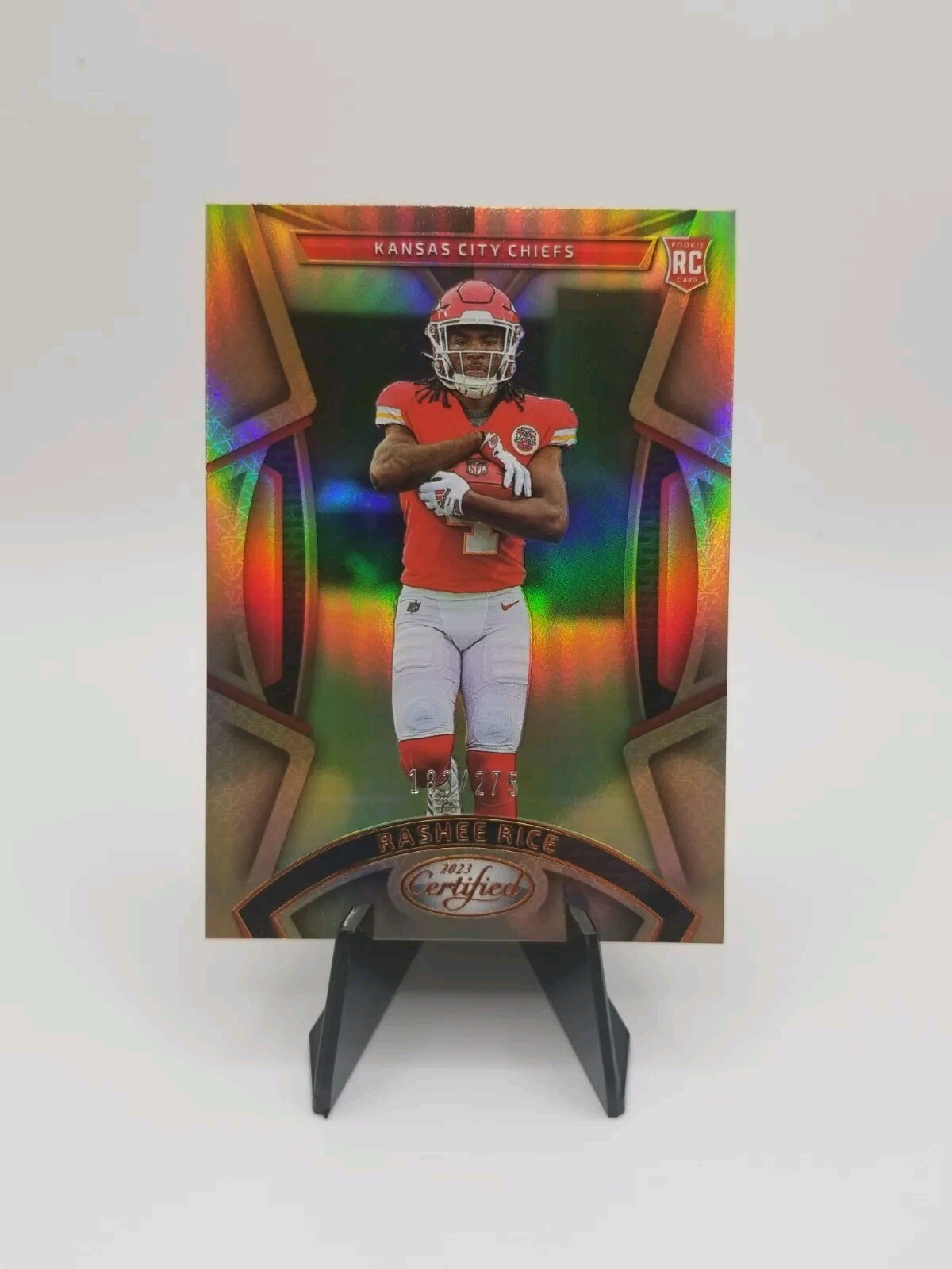 2023 Certified Rashee Rice Bronze Holo  RC 52/275 108 Kansas City Cheifs