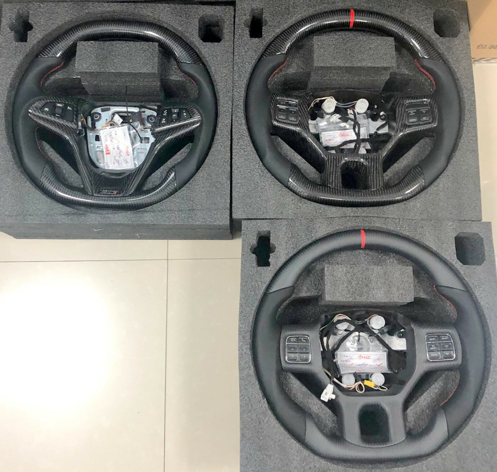 2020  Dodge Ram Ferrari Racing Design Real Carbon Fiber  Steering Wheel