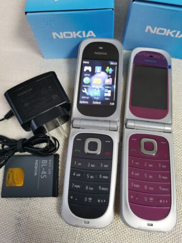 Nokia 7020 - Téléphone portable rose vif/gris (2G GSM débloqué) - Photo 1/12