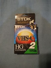 2-Pack TDK VHS-C HG Ultimate 30 Camcorder Cassette Tapes NEW Opened Package