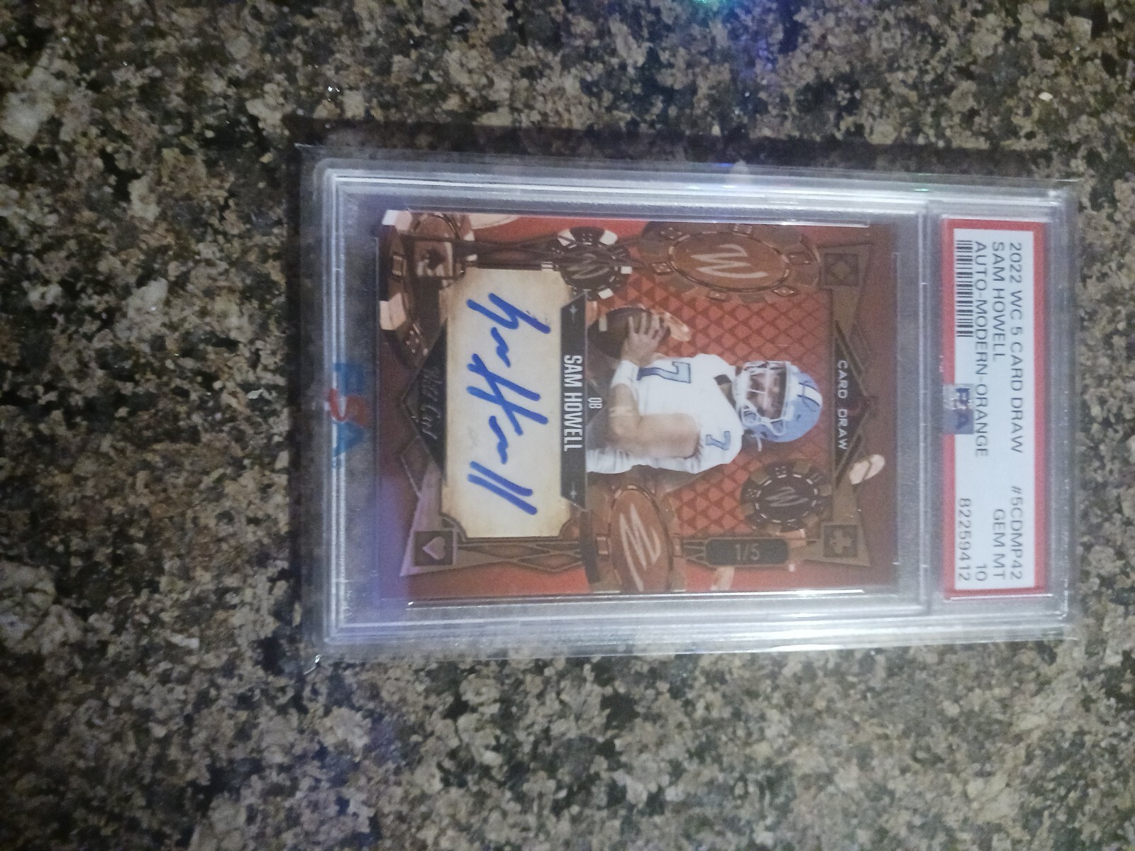 Sam Howell Wild Card 5 Card Draw Promo Autographs #5CDMP42 Modern-Orange