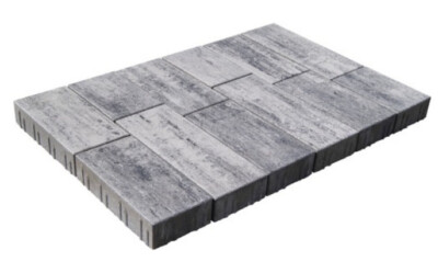 Pflasterstein Mehrformatpflaster Crescendo PRO-TEC weiss-anthrazit-melange
