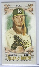 A.J. PUK 2021 TOPPS ALLEN AND GINTER NO NUMBER SSP MINI /50