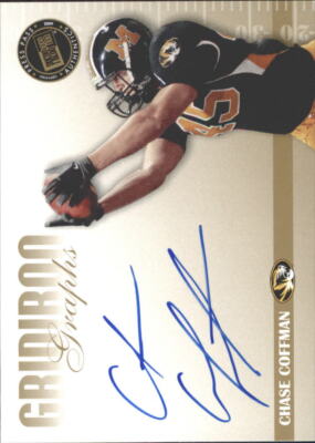 2009 Press Pass SE Gridiron Graphs Gold #GGCC Chase Coffman Auto