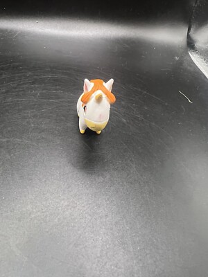 Miniature Unicorn Figure Toy White with Brown Spots