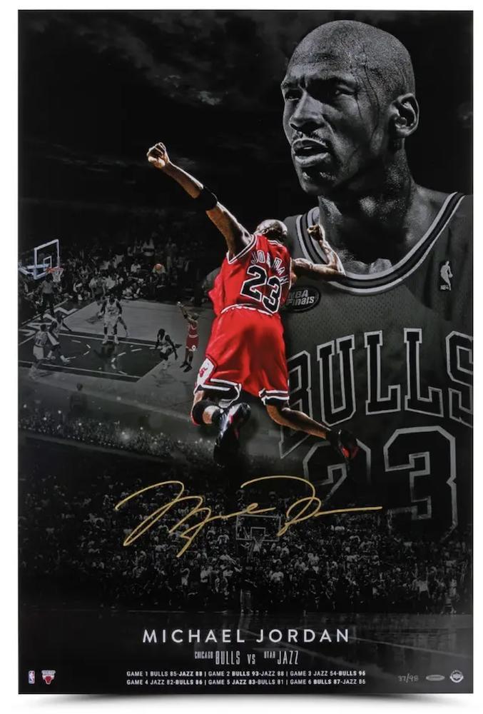 MICHAEL JORDAN Autographed Bulls 