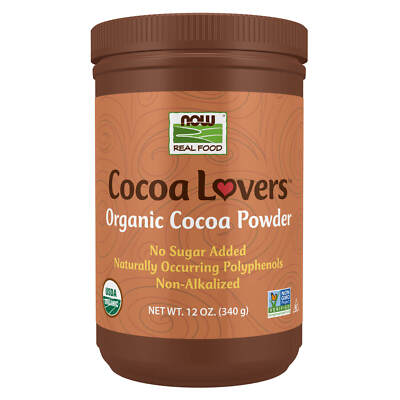 NOW FOODS Cocoa Powder Organic 12 oz