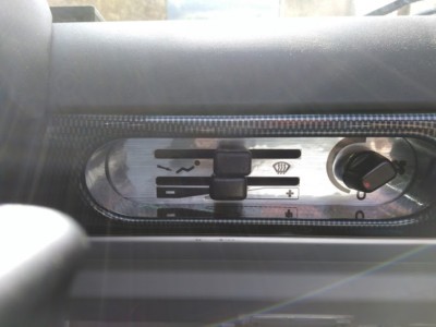 LOTUS Elise/Exige S1 Ersatz Heizblende - Aufkleber in gebürsteter Aluminiumoptik