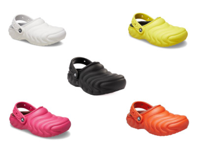Crocs Classic Lined Overpuff Men and Women's Clog Dragon Fruit Lava White Yellow