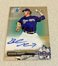 2017 Topps Chrome Draft Auto #CDA-BMU Brendan Murphy Brewers