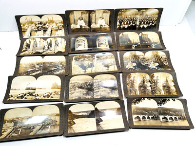 lot (29) Kelley stereoviews niagra italy pumpkin chicago dayton OH 