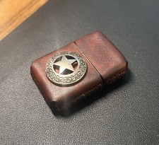 Genuine Leather Case for Zippo Lighter Standard Size (Made in USA ๐บ๐ธ)