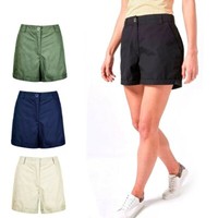 Ladies Women Summer Shorts Ladies Casual Cotton Shorts Fashion New Size 6-20