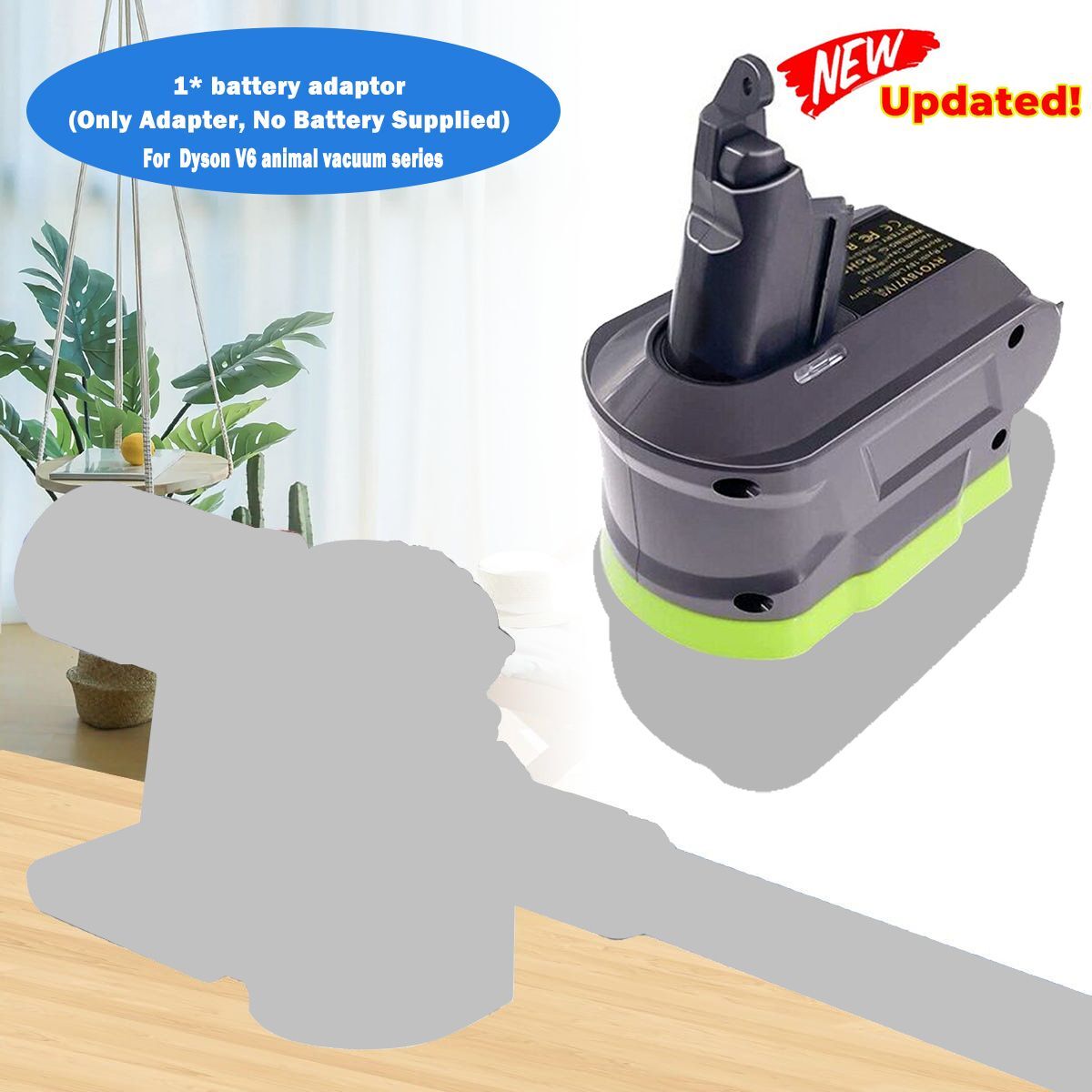 Battery Adapter For Ryobi 18V Liion Convert To for Dyson V6 Animal