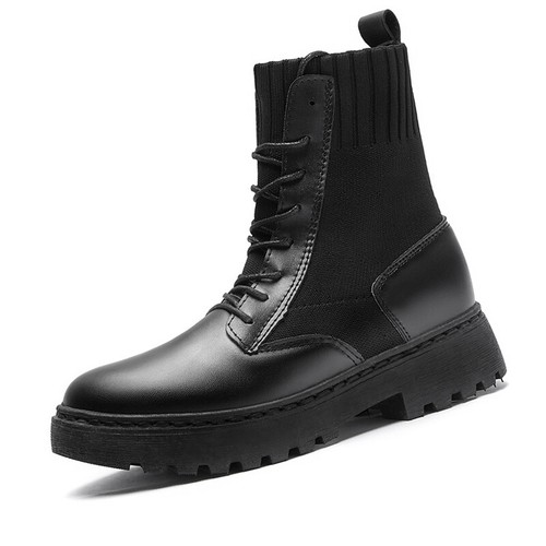 schwarze boots ohne schnürsenkel