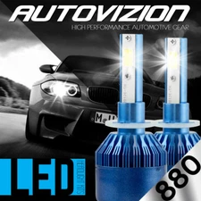 AUTOVIZION LED Foglight Conversion kit 893 6000K for 1994-2001 Dodge Ram 1500