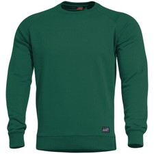 Pentagon Hawk Sweater Blank Mens Sport Crewneck Sweatshirt Gym SpringBok Green