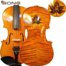 SONG Maestro Viola, Inlay maple leaf 15 1/2" viola ,Maple /spruce wood 9607
