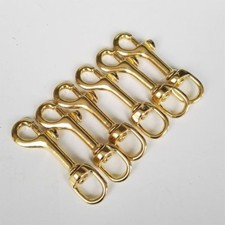 6 Brass Scuba Diving Swivel Eye Bolt Snap Hook Fishing Rod Paddle Leash Clip